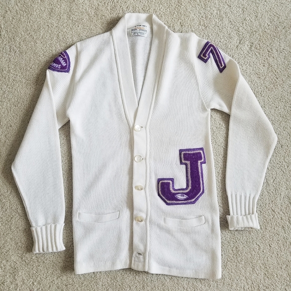 Vintage Other - Vintage 80s Letterman Cardigan LBJ High School